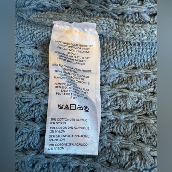 NWT Size XL (P2P 30") - Pilcro Oversized Distressed Sweater Vest (NWT US$ 128) - Picture 9 of 16